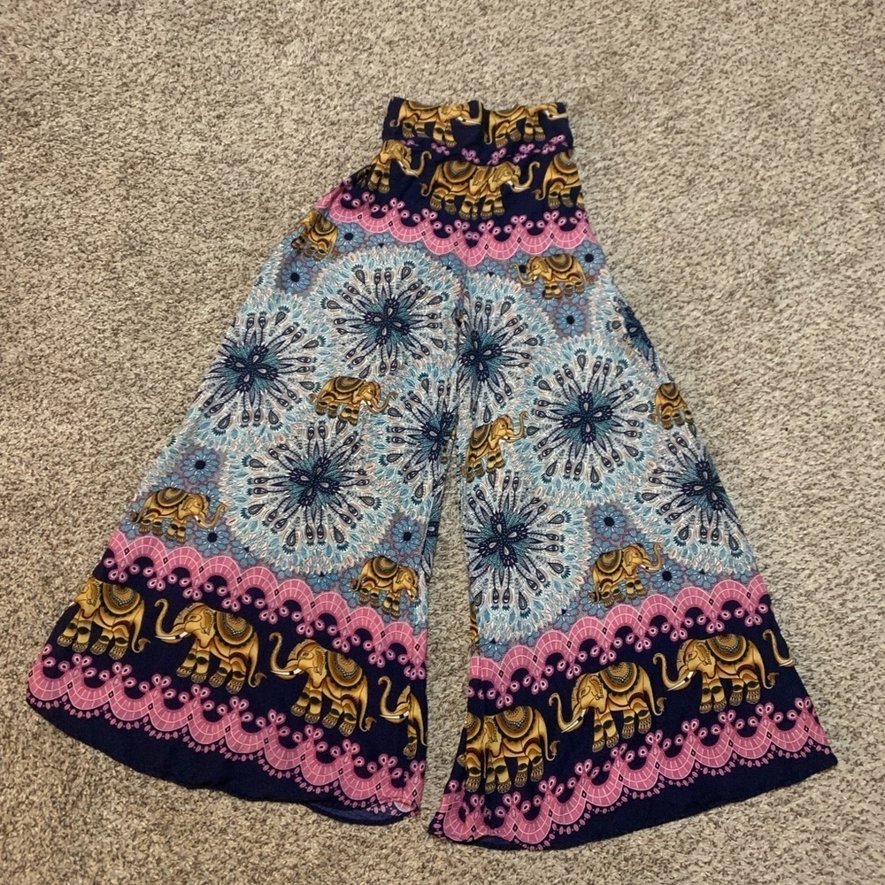 LANNACLOTHESDESIGN Palazzo Pants for Women Wide Leg Boho Harem